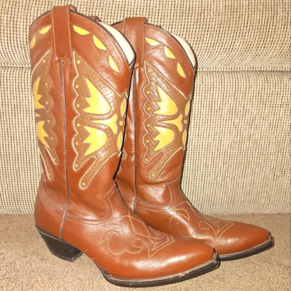 Rancho Loco Leather Boots Women's Size 10